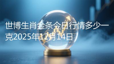 世博生肖金条今日行情多少一克2025年12月14日