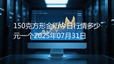 150克方形金币今日行情多少元一个2025年07月31日