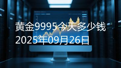 黄金9995今天多少钱2025年09月26日