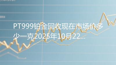 PT999铂金回收现在市场价多少一克2025年10月22日