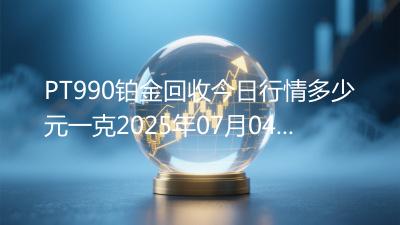 PT990铂金回收今日行情多少元一克2025年07月04日