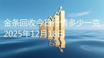 金条回收今日行情多少一克2025年12月18日