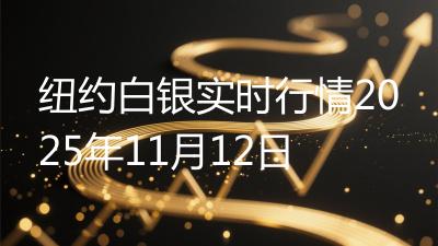 纽约白银实时行情2025年11月12日