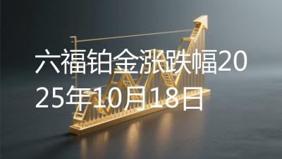 六福铂金涨跌幅2025年10月18日