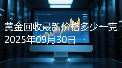 黄金回收最新价格多少一克2025年09月30日