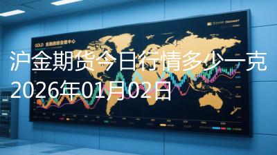 沪金期货今日行情多少一克2026年01月02日