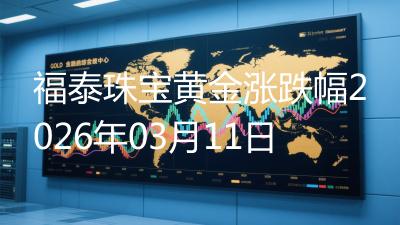 福泰珠宝黄金涨跌幅2026年03月11日