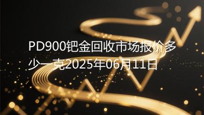PD900钯金回收市场报价多少一克2025年06月11日