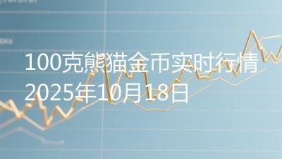 100克熊猫金币实时行情2025年10月18日