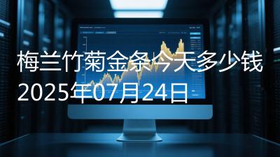 梅兰竹菊金条今天多少钱2025年07月24日