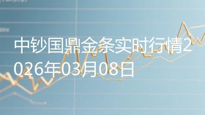 中钞国鼎金条实时行情2026年03月08日