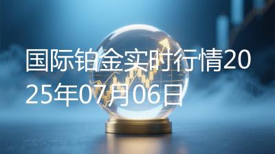 国际铂金实时行情2025年07月06日