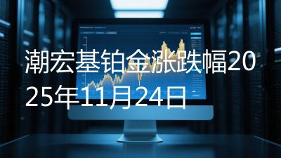 潮宏基铂金涨跌幅2025年11月24日