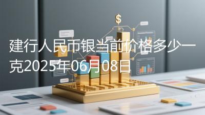 建行人民币银当前价格多少一克2025年06月08日