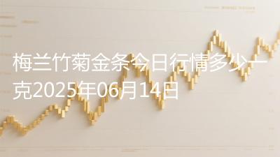 梅兰竹菊金条今日行情多少一克2025年06月14日