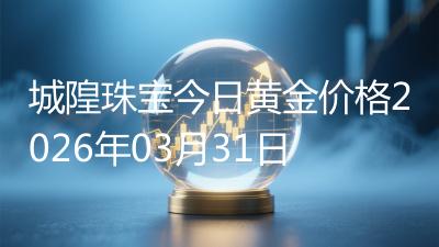 城隍珠宝今日黄金价格2026年03月31日