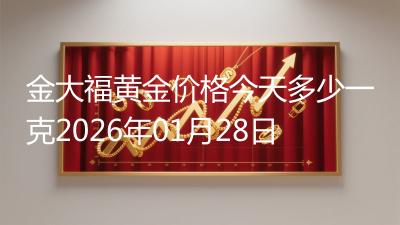 金大福黄金价格今天多少一克2026年01月28日