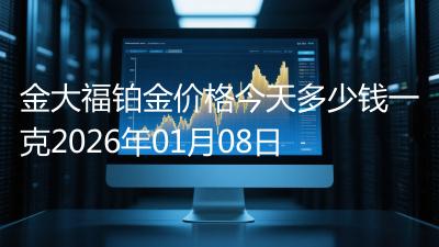 金大福铂金价格今天多少钱一克2026年01月08日