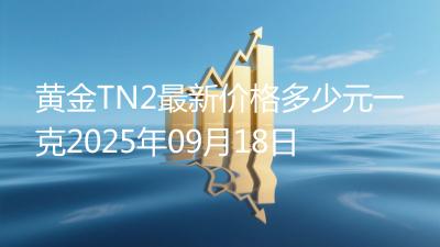 黄金TN2最新价格多少元一克2025年09月18日