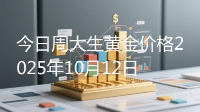 今日周大生黄金价格2025年10月12日