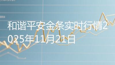 和谐平安金条实时行情2025年11月21日