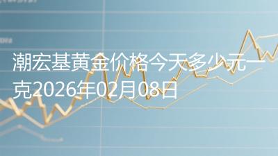 潮宏基黄金价格今天多少元一克2026年02月08日