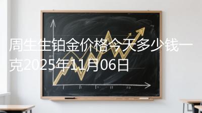周生生铂金价格今天多少钱一克2025年11月06日