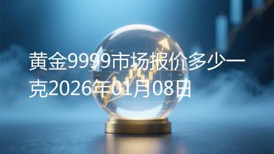 黄金9999市场报价多少一克2026年01月08日