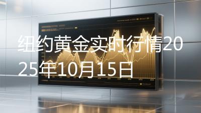 纽约黄金实时行情2025年10月15日