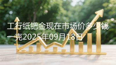 工行纸钯金现在市场价多少钱一克2025年09月18日