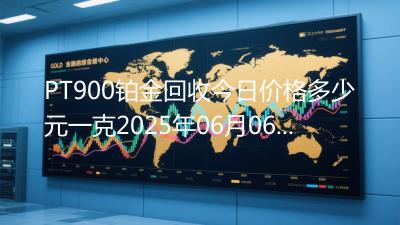 PT900铂金回收今日价格多少元一克2025年06月06日