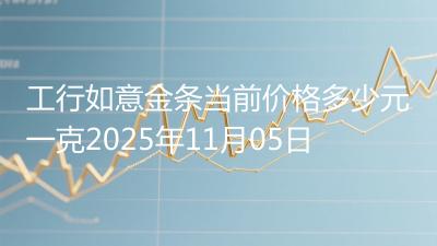 工行如意金条当前价格多少元一克2025年11月05日