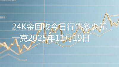24K金回收今日行情多少元一克2025年11月19日
