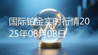 国际铂金实时行情2025年08月08日