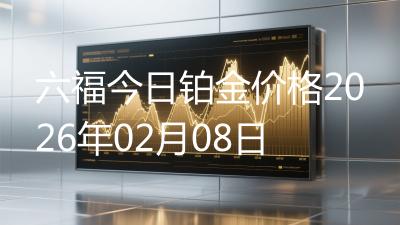 六福今日铂金价格2026年02月08日