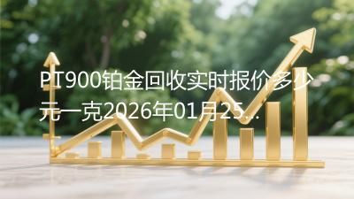 PT900铂金回收实时报价多少元一克2026年01月25日