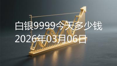 白银9999今天多少钱2026年03月06日