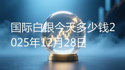 国际白银今天多少钱2025年12月28日