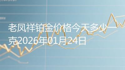 老凤祥铂金价格今天多少一克2026年01月24日
