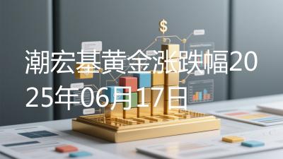 潮宏基黄金涨跌幅2025年06月17日