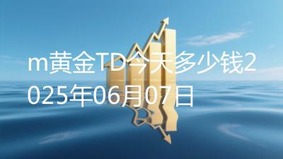 m黄金TD今天多少钱2025年06月07日