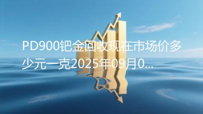 PD900钯金回收现在市场价多少元一克2025年09月01日