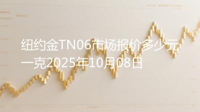 纽约金TN06市场报价多少元一克2025年10月08日