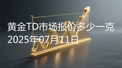 黄金TD市场报价多少一克2025年07月11日