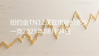 纽约金TN12现在市场价多少一克2025年08月04日