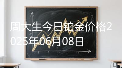 周大生今日铂金价格2025年06月08日