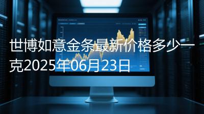 世博如意金条最新价格多少一克2025年06月23日