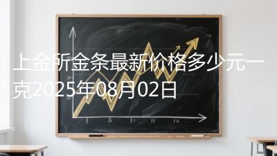 上金所金条最新价格多少元一克2025年08月02日
