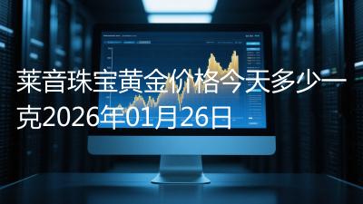 莱音珠宝黄金价格今天多少一克2026年01月26日