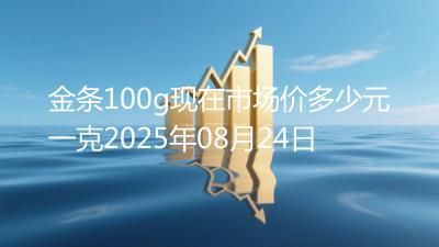 金条100g现在市场价多少元一克2025年08月24日